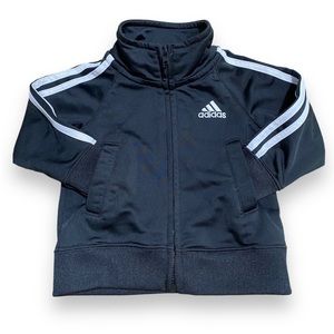 ADIDAS Baby Toddler Activewear Black Bomber Style Jackets Zipper Size 6M